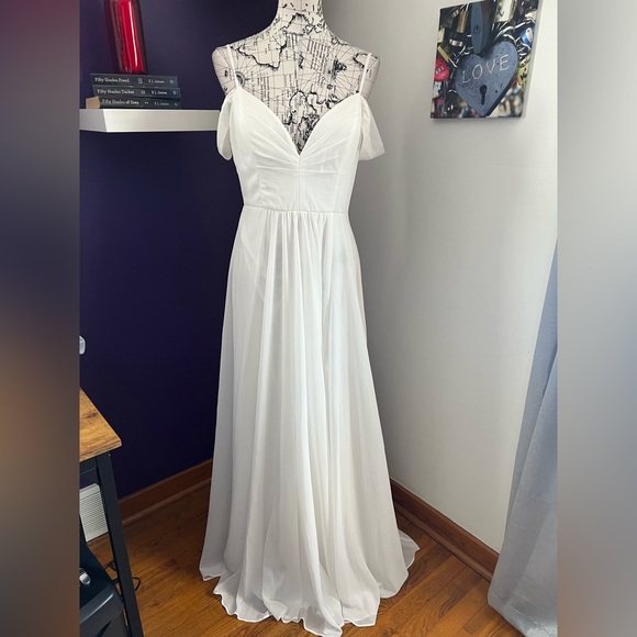 Fashion Nova Dresses & Skirts - Fashion Nova Spaghetti Strap Wedding Gown NWT